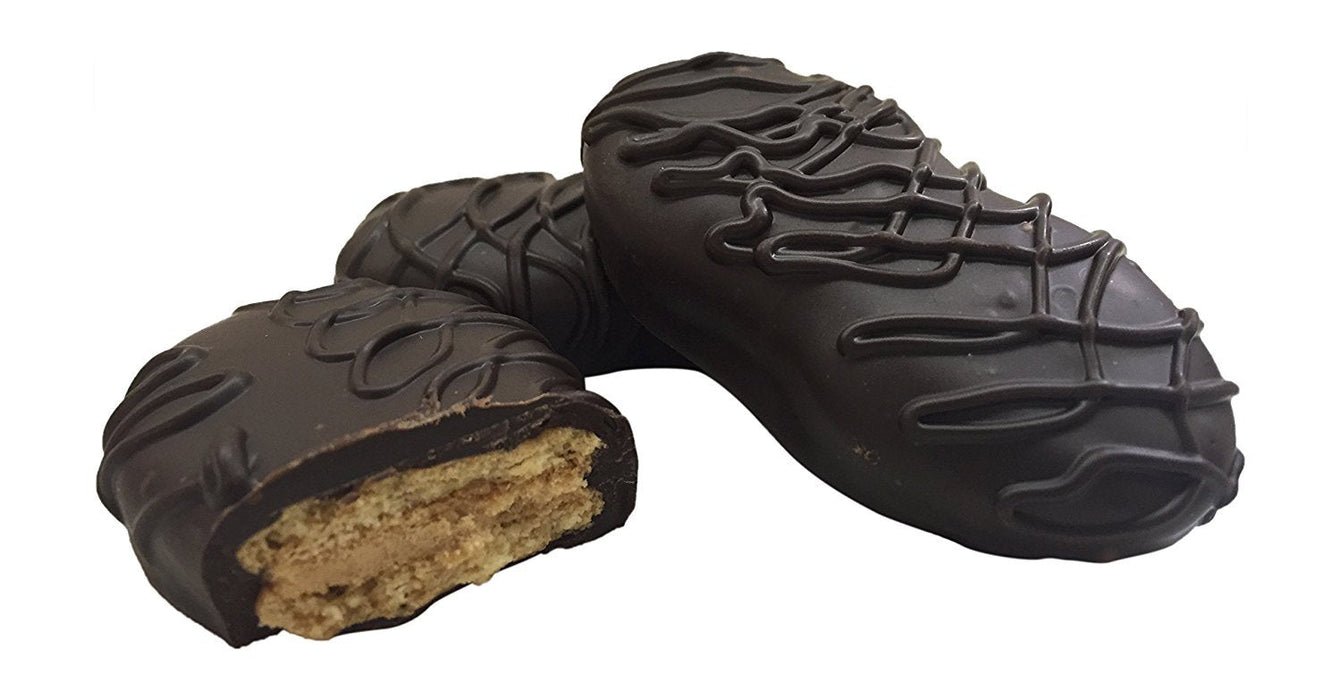 Philadelphia Candies, Dark Chocolate Covered Peanut Butter Cookies, 14 Ounce