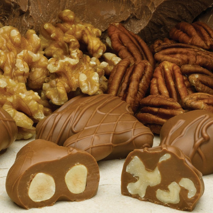 Philadelphia Candies Milk Chocolate Covered Assorted Nuts, 2 Pound