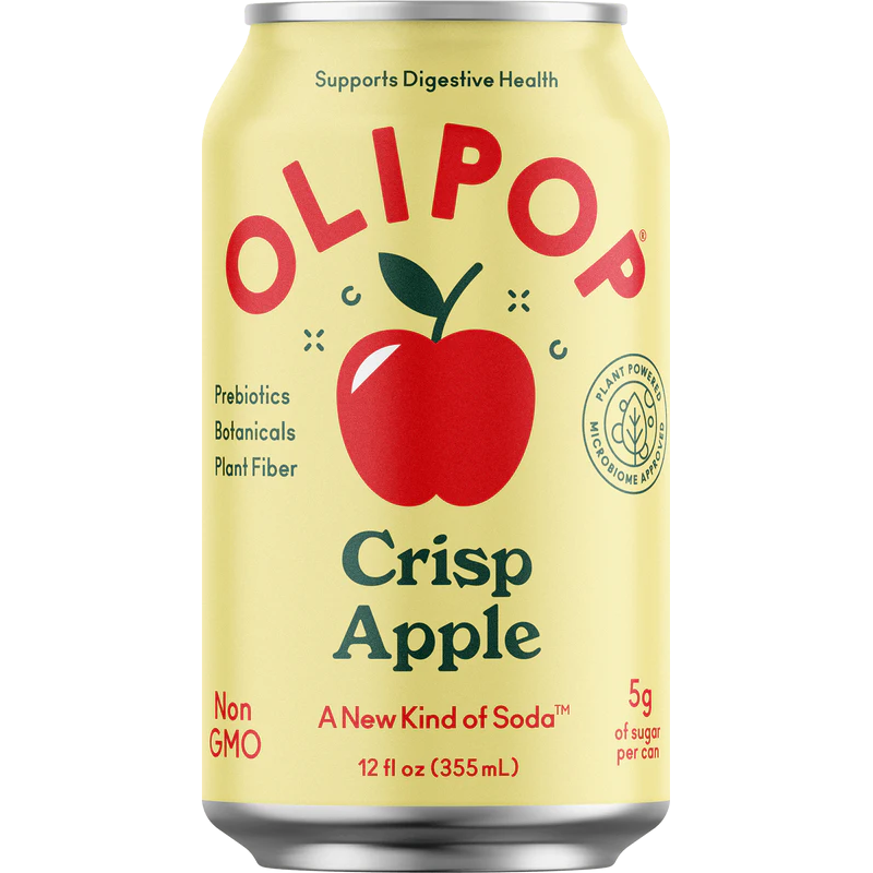 OLIPOP Crisp Apple Prebiotic Soda, 12 fl oz — Philadelphia Candies