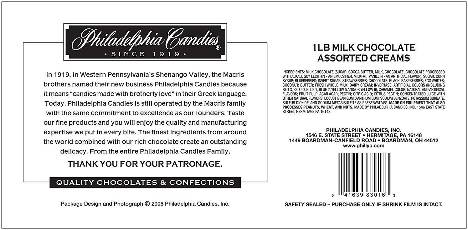 Philadelphia Candies - Excellence in Chocolates Since 1919 - PA & OH