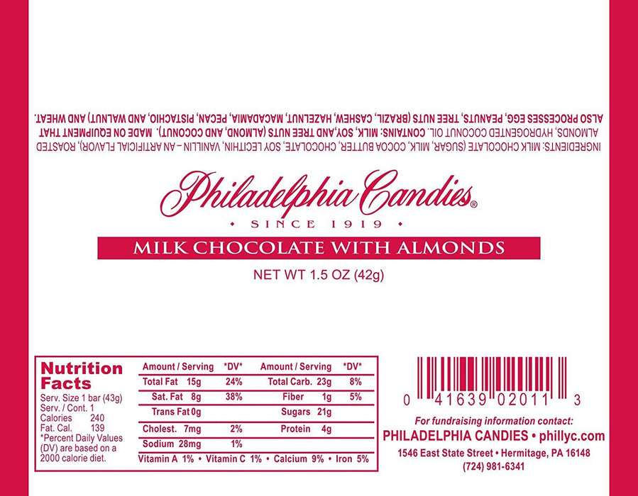 1.5 oz PhilCand Almond Bars (620110)