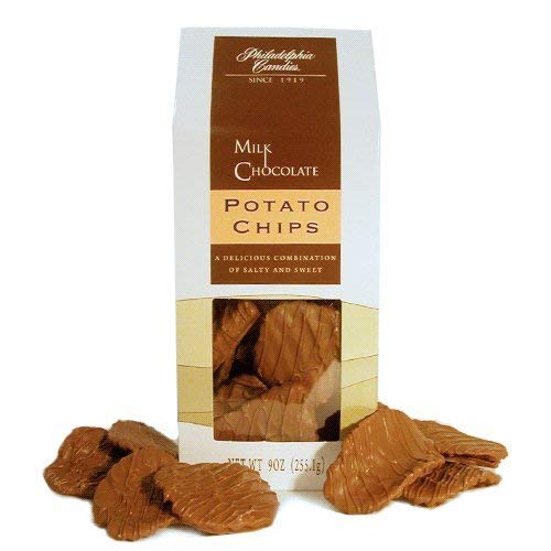 Philadelphia Candies Original Potato Chips, Milk Chocolate, 9 Ounce Gift Bag