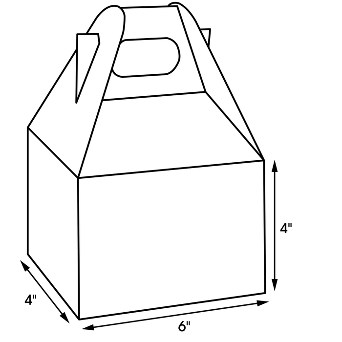 Carry-Handle Gable Box, 6 × 4 × 4", 30-Bar Capacity