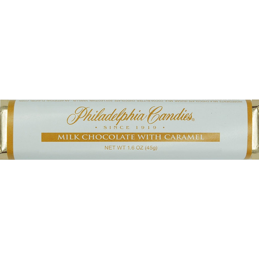 30-Pack Philadelphia Candies Milk Chocolate Caramel Bars – 1.6 Oz Each, Individually Wrapped