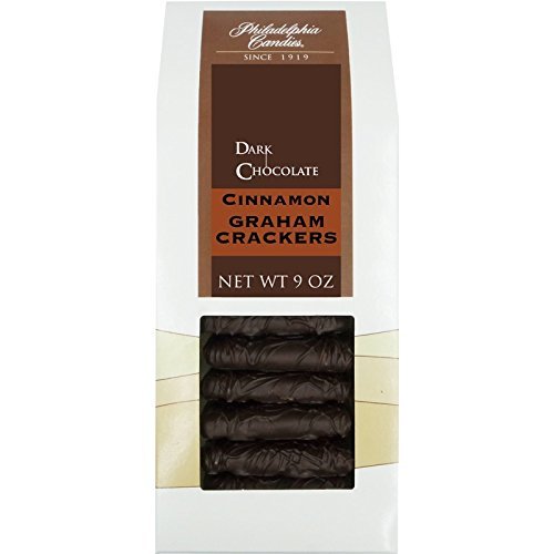 Philadelphia Candies Cinnamon Graham Crackers, Dark Chocolate, 9 Ounce