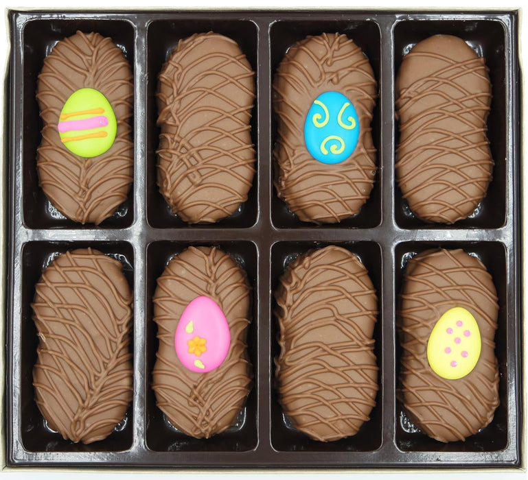 Philadelphia Candies, Easter Egg, Milk Chocolate Covered Peanut Butter Cookies, 8 Ounce