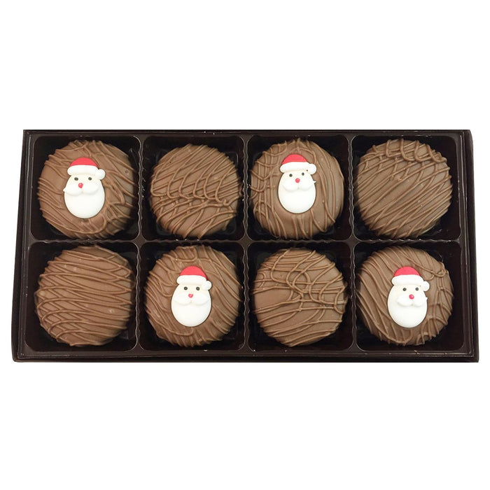 Bonbons de Philadelphie, Père Noël, Biscuits sandwich fourrés à la crème, Chocolat au lait, 8 onces